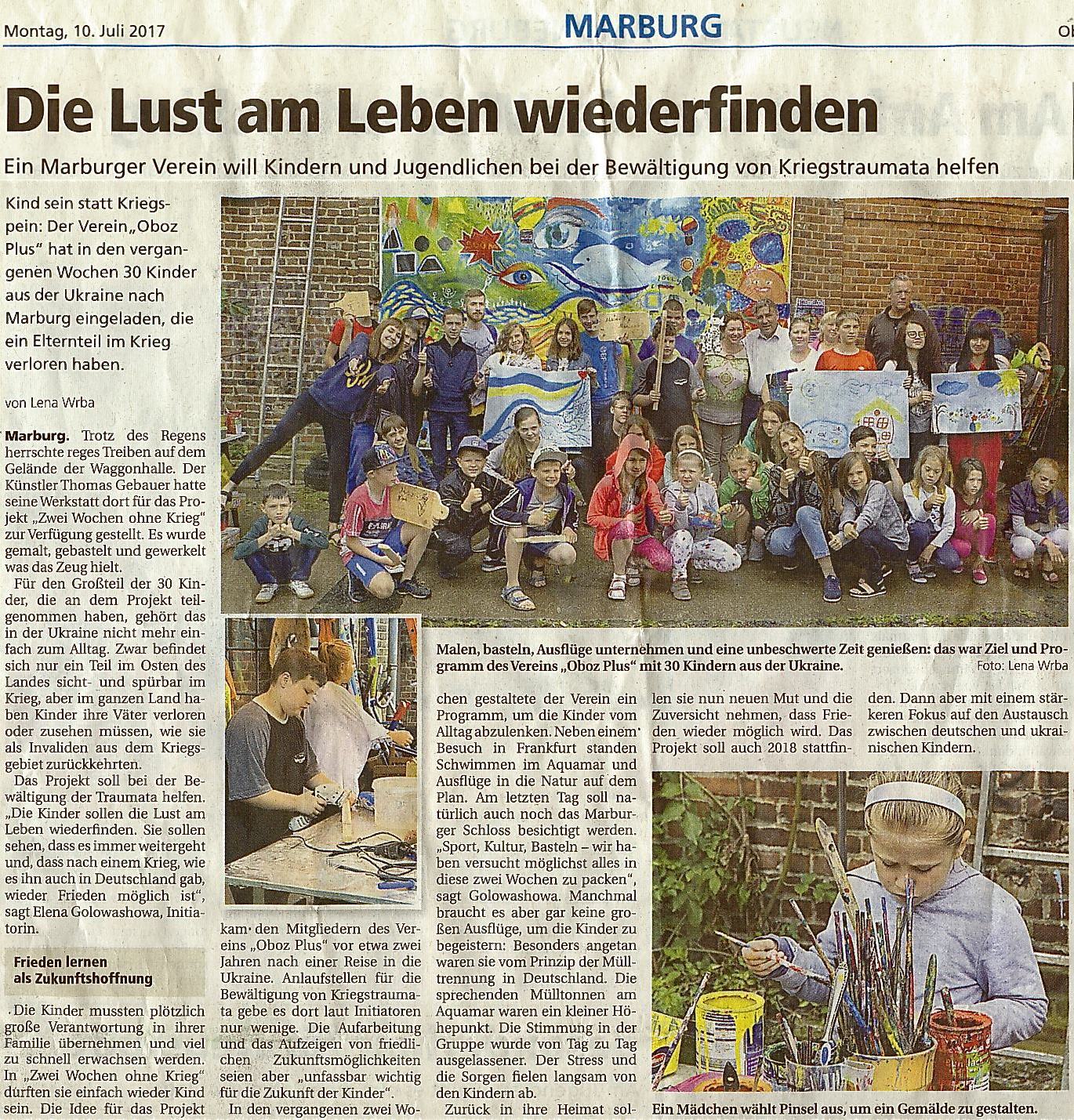 OBHPresse Kinderprojekt 2017